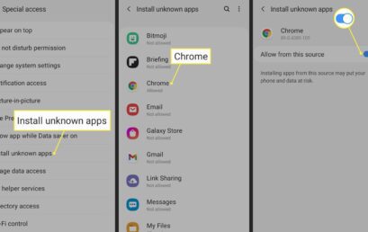 How to install APK files from unknown sources